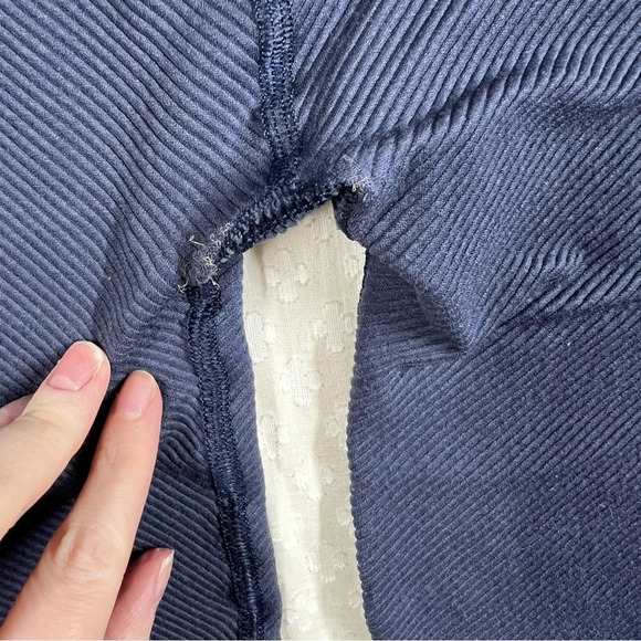 Free People Movement Blue Seamless Ribbed Leggings - Picture 3 of 5
